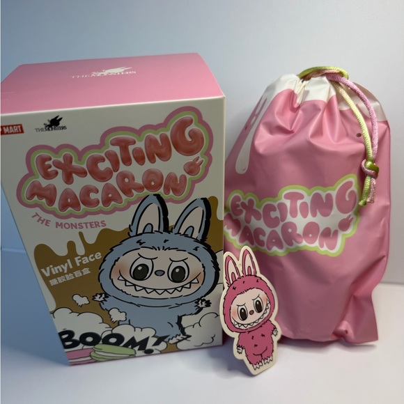 Pop Mart Lychee Pink Labubu Macaron NIB - Picture 6 of 8